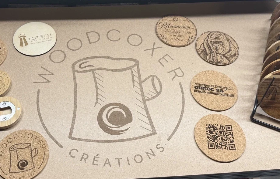 Présentoir et créations Woodcoxer